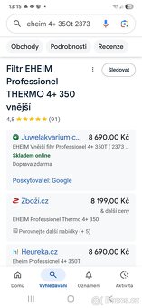 Filtr Eheim 4+350 thermo +media - 8