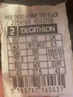 Atorka H100 házenkářské boty Faster šedo-černé - 8