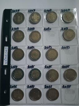 Sbírka euromincí 2€ ca 200ks - 8