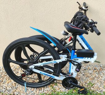 Celoodpružený skládací ANCHEER 250W ALU rám Shimano převody - 8
