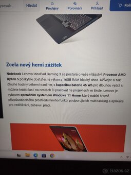 Predám herní notebook lenovo - 8