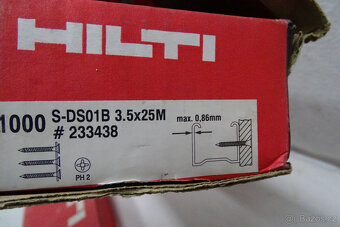 Páskované šrouby Hilti do sádrokartonu 2 rozměry - 8