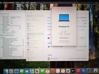 Macbook Air 13 palců M1 chip 16 RAM 256SSD 150 cyklů - 8