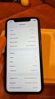 IPhone 11 64GB černý, top stav - 8