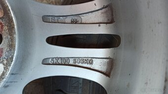 Alu kola 6,5x15 ET38 + letní pneu 195/65-15´´ - 8