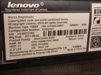 All in one PC Lenovo IdeaCentre B320 - 8