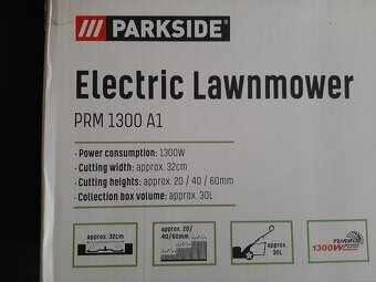 Elektrická zahradní sekačka na trávu Parkside PRM A1 nová - 8