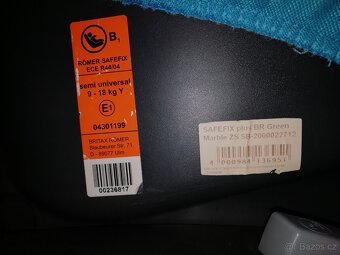 Autosedačka Britax ROMER SafeFixPlus 9-18kg 9měsíců - 4 roky - 8