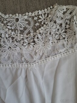 Dámská bílá boho halenka, vel. S-M - 8