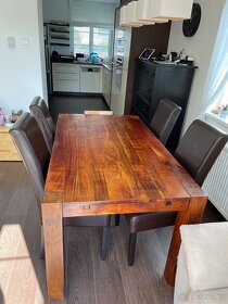 SLEVA KRÁSNÉ STABILNÍ JÍDELNÍ ŽIDLE KOŽENKA - 4 KUSY - 8