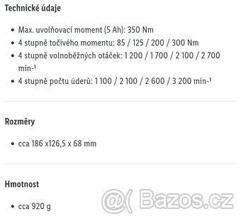 Aku ráz utahovák peformance V12 s baterií a nabíječkou - 8