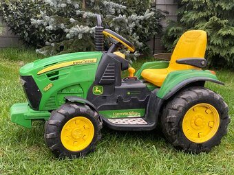 Elektrický traktor Peg Perego John Deere + 2x vozík - 8