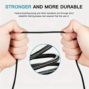 Vysokorychlostní kabel USB Type-C pro rychlé nabíjení 3m - 8