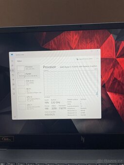 Nový herní notebook Acer Nitro V15- Ryzen5-7535HS-16RAM-RTX- - 8