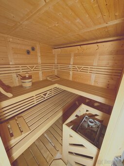 Finská sauna masiv 38mm rozměr 200x200x205v - 8