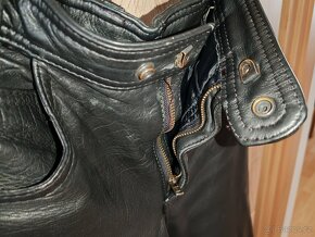 Kožené kalhoty se šněrováním - 8