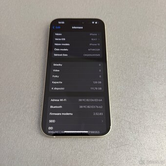 Žlutý iPhone 15 128GB, jako nový, záruka - 8