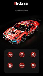 Stavebnice Ferrari GT 488 kompatibilní s LEGO - 8