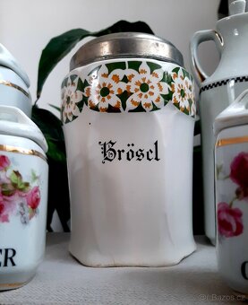 Retro keramické dózy, značené.. - 8