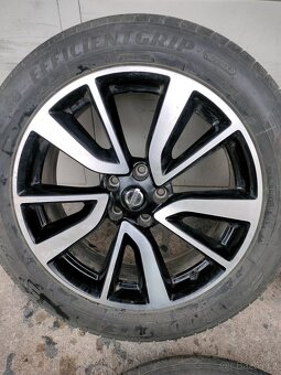 4ks alu disky orig. Nissan 5x114,3 R19 + snimače + pneu - 8