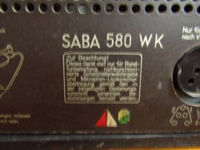 Staré rádio Saba 380 WK - 8