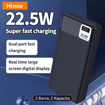 Powerbanka, rychlonabíječka HINNE® 10.000mAh - NOVÁ - 8