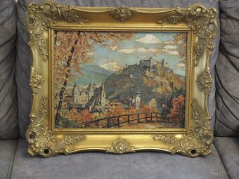 Obrazy-olejomalba,tisk zlacený rám atd. - 8