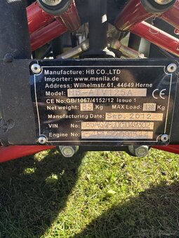 Dětská benzínová čtyřkolka 125 ccm – HB-ATV125A - 8