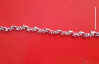 Nová dámská sada souprava šperků stříbrná delfín 925 - 8