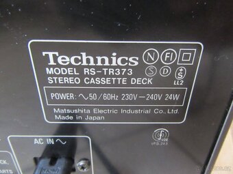Nabízím tape deck Technics RS-TR373 . Plně funkční. Původní - 8