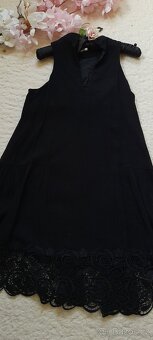 H&M černé šaty s krajkovými detaily - 8