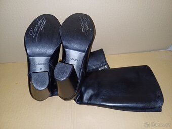 Černé kožené kozačky vel. 37 - 8
