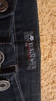 Riflové šortky černo modré - 8