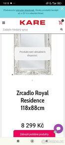 Zrcadlo KARE Royal Residence 118x88cm - 8