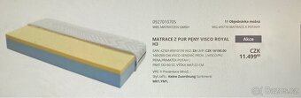 Matrace 160 x 200 cm - 8