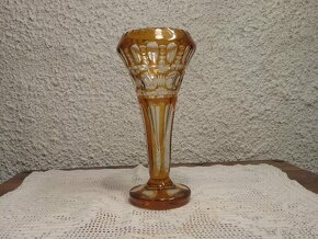 Stará broušená váza Egermann - 8