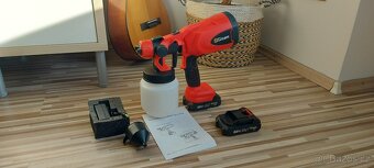 Aku stříkací pistole,pro baterie Makita 18V,2xAku+nabíječka. - 8