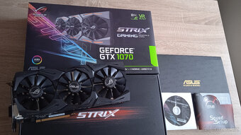 ASUS ROG STRIX GTX 1070 O8G GAMING – PERFEKTNÍ STAV - 8