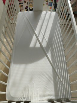 Puppolina Olina dětská kvalitní postýlka Bílá stahovací bok - 8