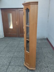 Rustikální vitrína 1ks nebo 2 ks, masív, skříň - 8