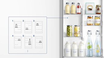 Kombinovaná nerezová chladnička SAMSUNG s mrazákem dole - 8