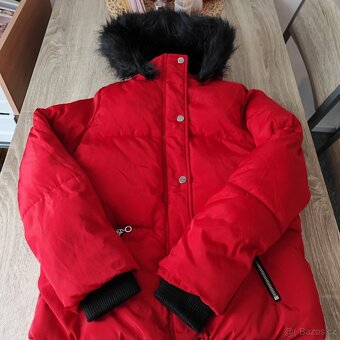 Krásná červená zimní bunda F-F vel. 152 - 8