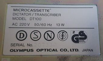 Olympus DT100 microcassette dictator transcriber VINTAGE - 8