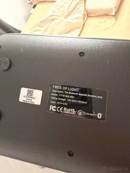 2x LED světlo na noční stolek - Bluetooth, reproduktor, nabí - 8