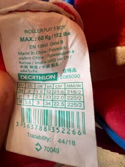 Rostoucí inline brusle Oxelo 34-36 - 8