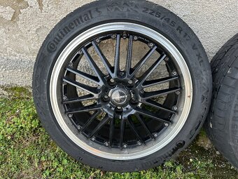 Borbet 5x112 17" zánovní letní prémiové 225/45/17 - 8