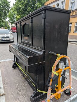 Klavir starožitný Jan Harwardt Liberec plně funkční - 8