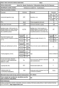 Pračka Beko WRE 6511 CS BWW úzká - 8