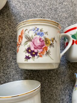 hrnek hrneček porcelán starý porcelán hrnek podšálek koflík - 8