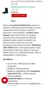 Motorkářské boty iXS - 8
